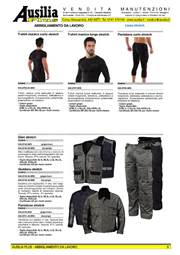 AUSILIA PLUS - CATALOGO ABBIGLIAMENTO LINEA STRETCH